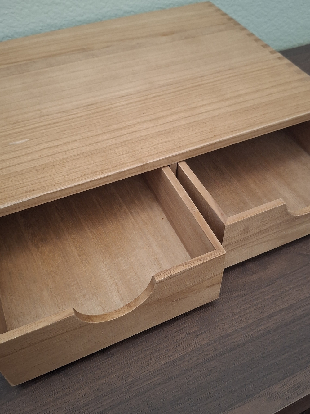Wooden K-cup Coffee Pod Drawer Organizer - Natural Bamboo - 30 Pod Capacity - Picture 3 of 6